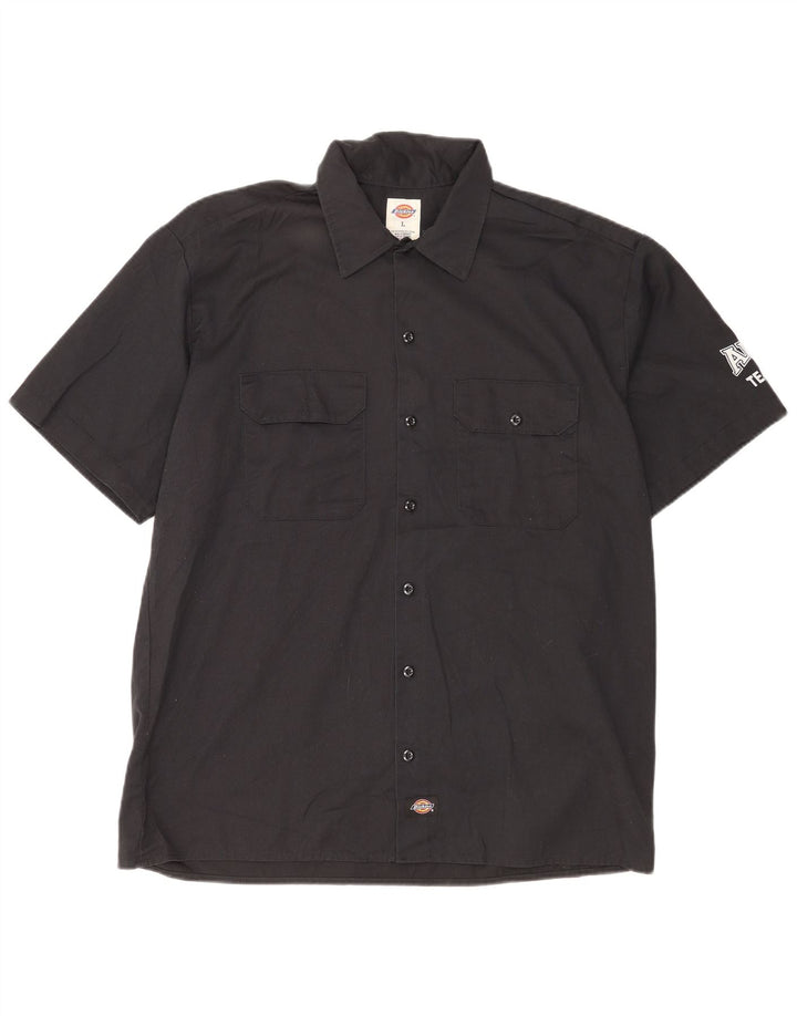 Cămașă cu mânecă scurtă pentru bărbați DICKIES, bumbac negru mare