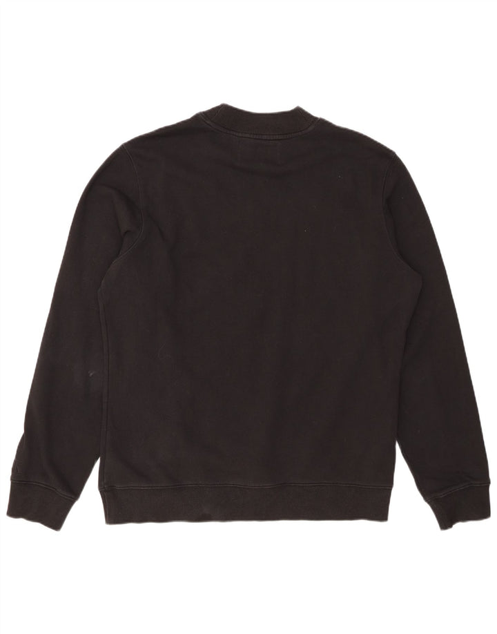 CALVIN KLEIN JEANS Pulover cu grafic pentru femei UK 16 Large Negru