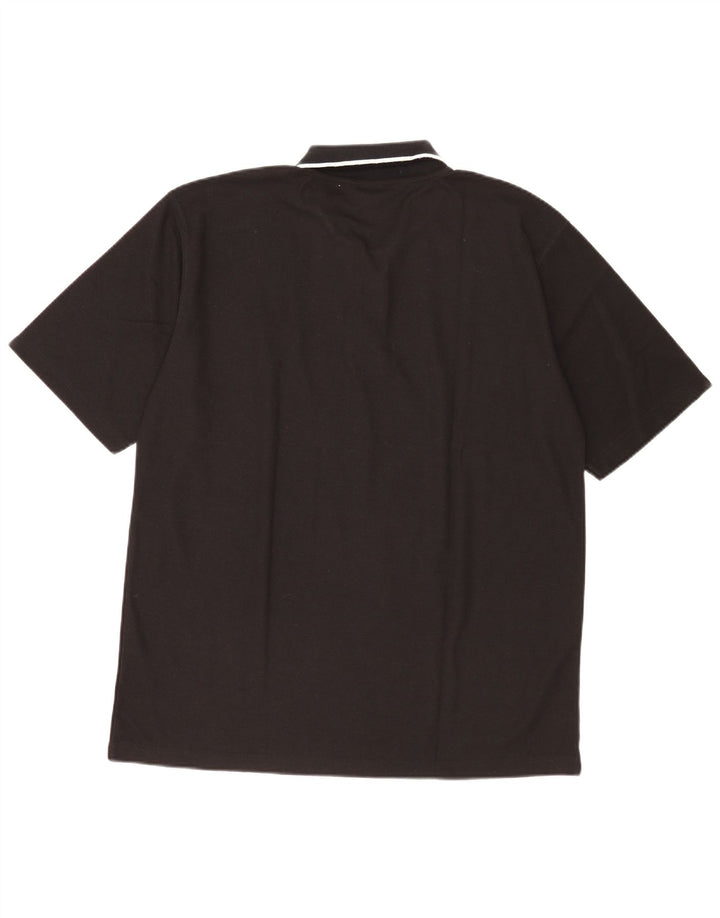 Tricou polo Umbro pentru bărbați, mare, negru, poliester