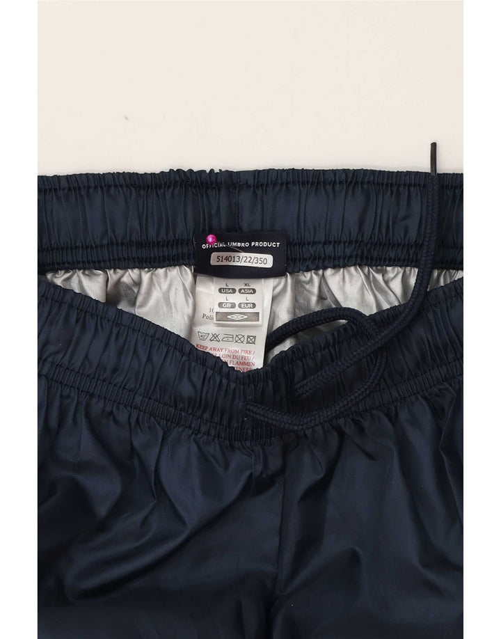 Pantaloni de trening grafic Umbro pentru bărbați, mari, albastru, poliester