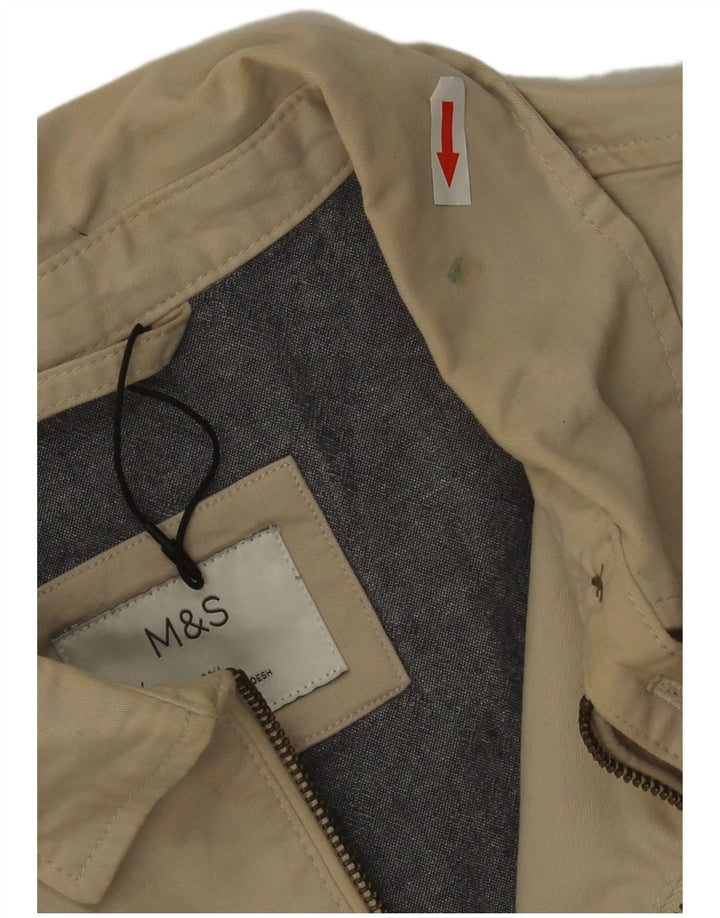 Geacă bomber pentru bărbați Marks & Spencer UK 44 2XL bumbac bej