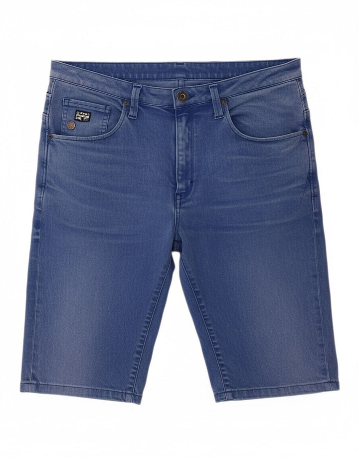 G-STAR Mens Denim Shorts W31 Medium Blue Cotton