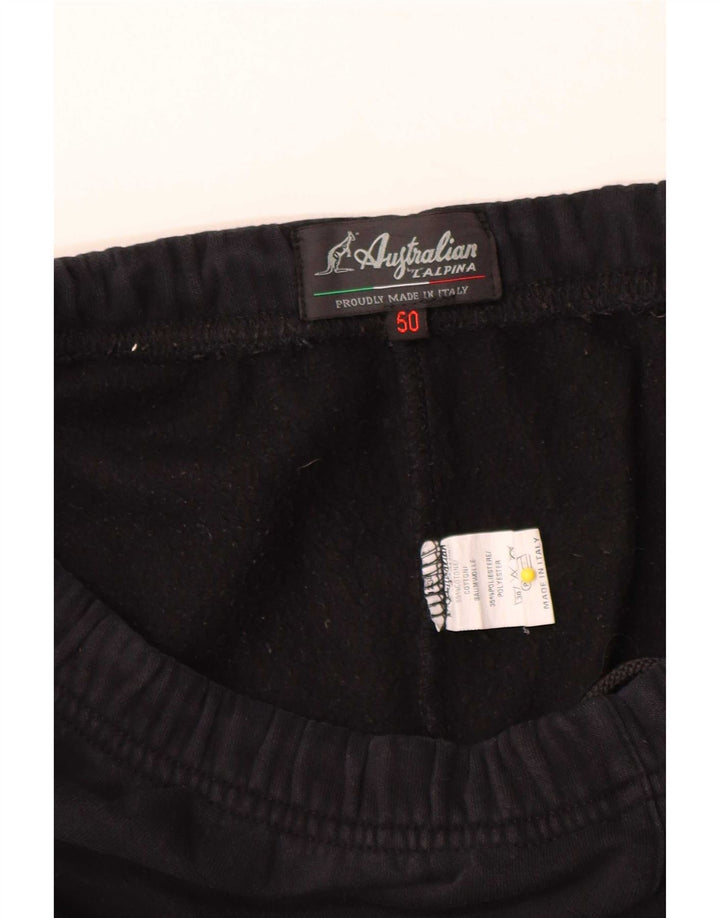 AUSTRALIAN L'ALPINA Mens IT 50 Large Black Bumbac