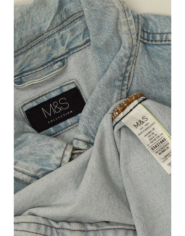 Jachetă de blugi pentru femei Marks & Spencer UK 28 6XL Bumbac albastru