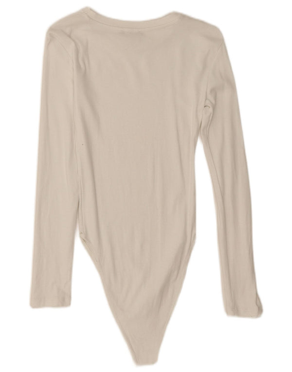 Body cu mânecă lungă pentru femei Zara UK 8 Small Off White