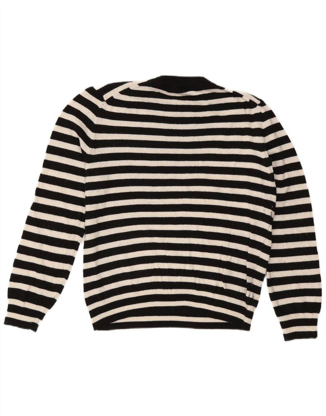 Pulover pentru damă Zara, cu gât turnut, UK 14 Poliamidă cu dungi negre medii