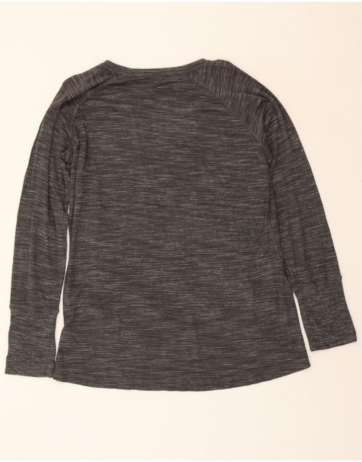 CHAMPION Mens Top Long Sleeve Large Grey Pinstripe Rayon Vintage Champion and Second-Hand Champion from Messina Hembry 