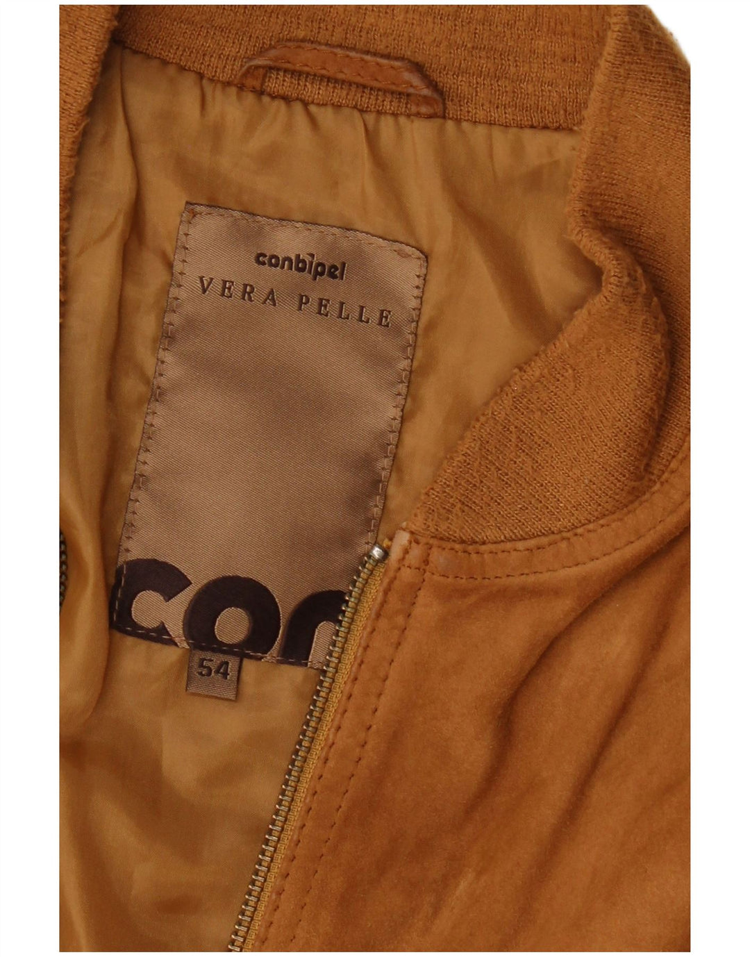 Jachetă Bomber de piele intoarsa pentru barbati Conbipel IT 54 XL piele maro