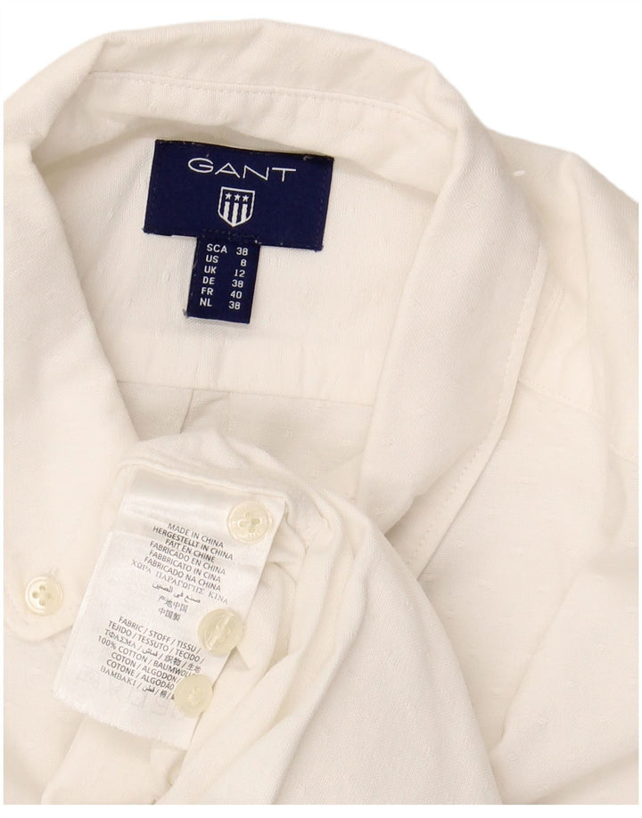Cămașă pentru femei GANT UK 12 Bumbac alb mediu