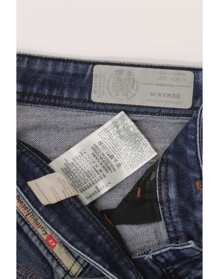 Diesel Bărbați Waykee Regular Straight Jeans W34 L28 Blue Bumbac