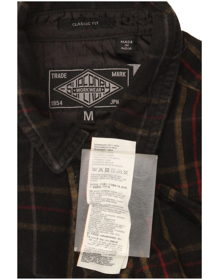 Cămașă de flanel pentru bărbați Superdry Classic Fit, carouri medii multicolore