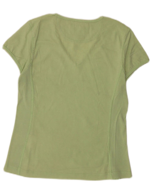 Tricou Champion Womens Heritage Classics Top UK 14 Large Green Bumbac