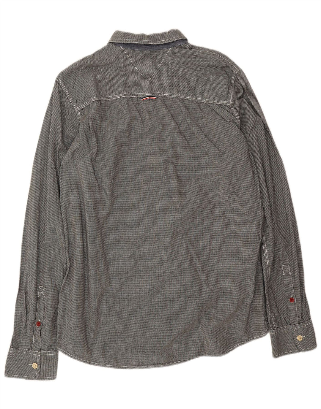 Cămașă pentru bărbați Tommy Hilfiger XL, bumbac gri Houndstooth
