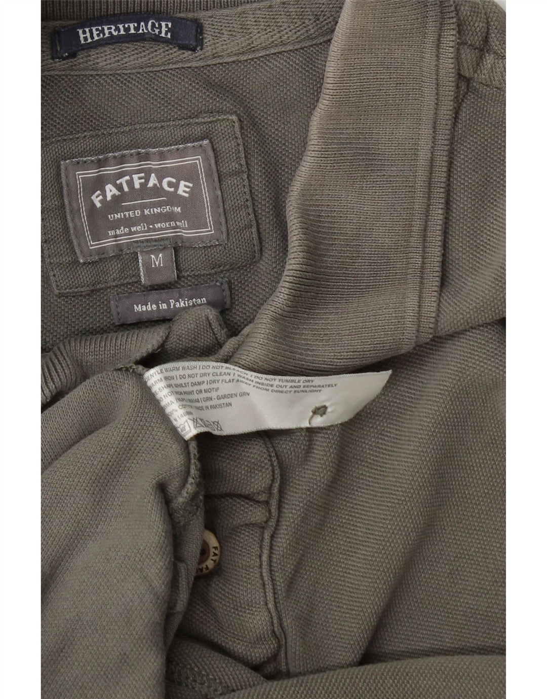 Tricou polo pentru bărbați Fat Face, din bumbac gri mediu