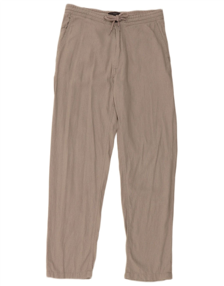 Marks & Spencer Pantaloni chino obișnuiți, drepti, pentru femei, L30 L31, in gri