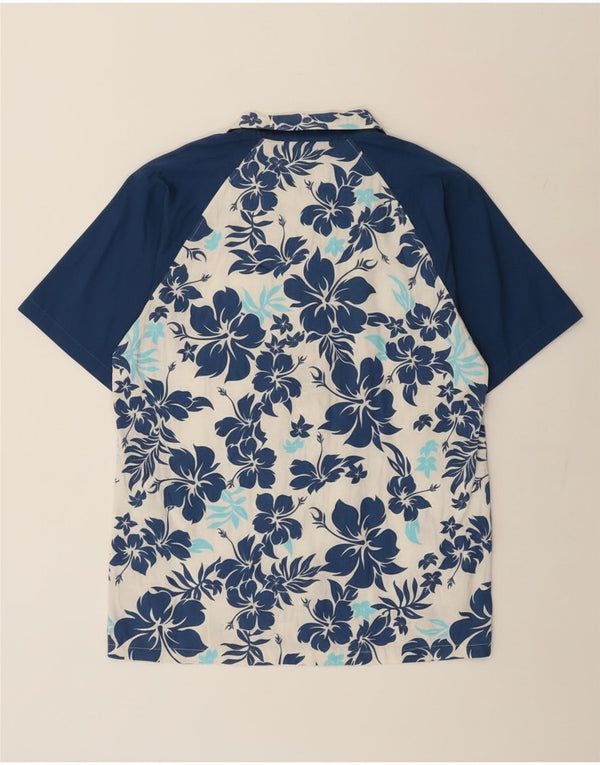 Cămașă cu mânecă scurtă pentru bărbați Maui and Sons, XL, bumbac, floral, albastru