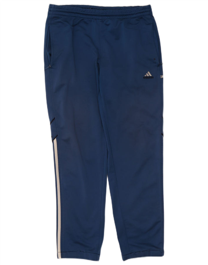Pantaloni de trening Adidas pentru bărbați Joggeri, poliester albastru mediu