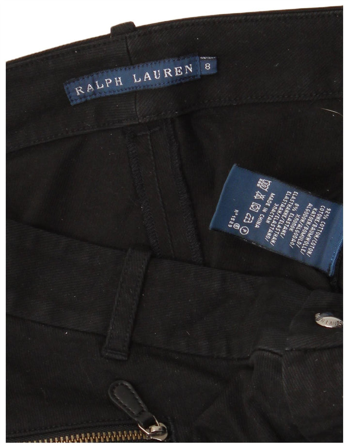 Pantaloni de călărie subțiri pentru femei Ralph Lauren US 8 Medium W30 L28 Bumbac negru