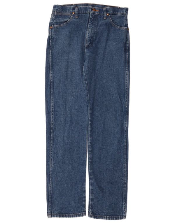 Blugi drepti pentru bărbați Wrangler W32 L34 Bumbac albastru