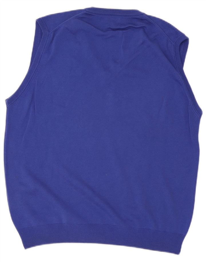 Henry Cottons Mens Vest Tank Top Mare Bumbac Albastru