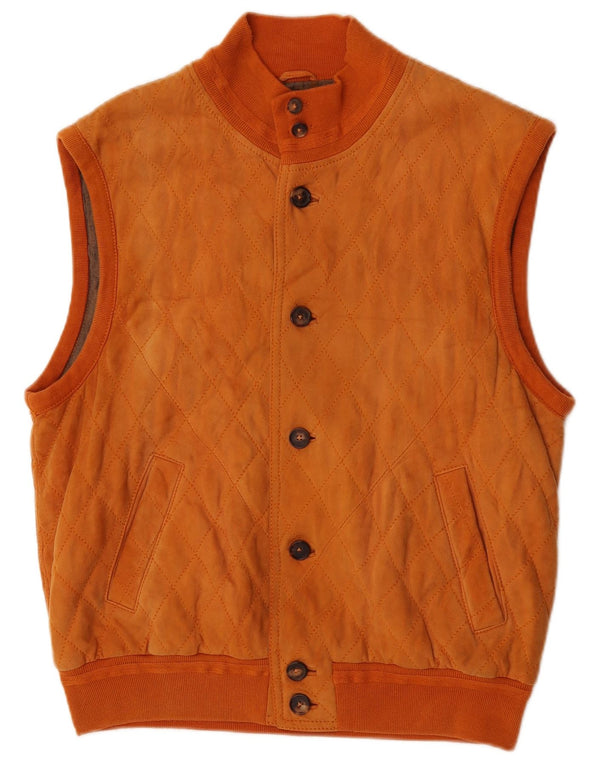 Gilet matlasat pentru bărbați Mila Schon UK 38 Medium Orange
