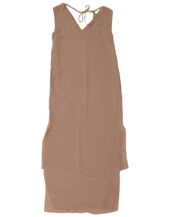 Rochie Maxi fără mâneci Cos EU 34 XS Bej Poliester