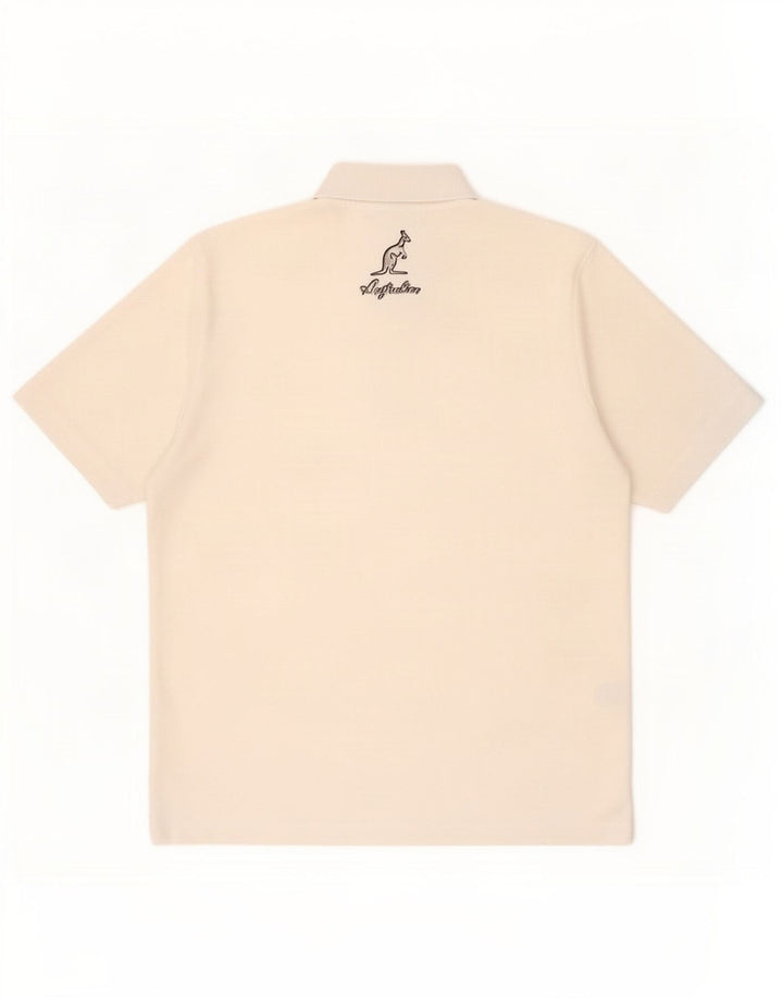 AUSTRALIAN L'ALPINA Tricou polo pentru bărbați Poliester alb mic