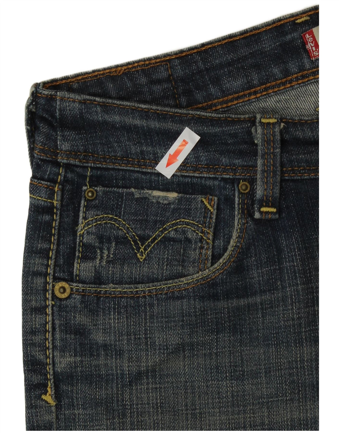 Blugi drepti pentru femei Levi's 627 W30 L27 Albastru
