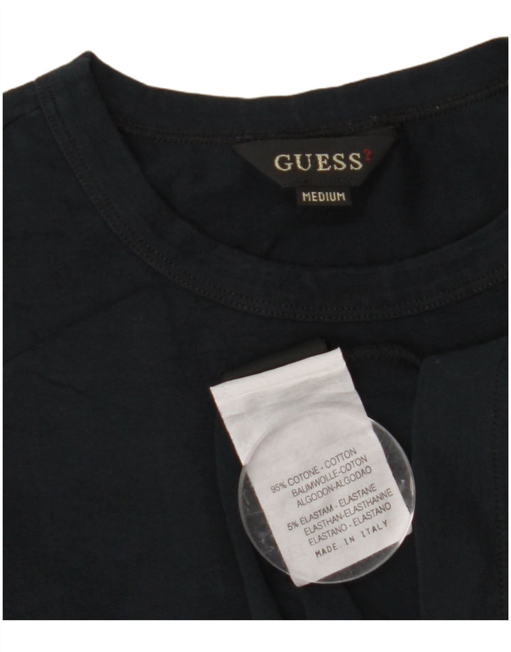 GUESS Tricou pentru femei Top UK 12 Medium Bleumarin Bumbac
