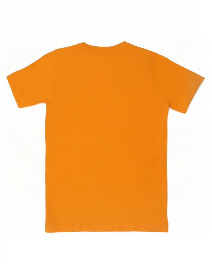 Tricou grafic Nike pentru băieți Top 10-11 ani Bumbac galben mediu