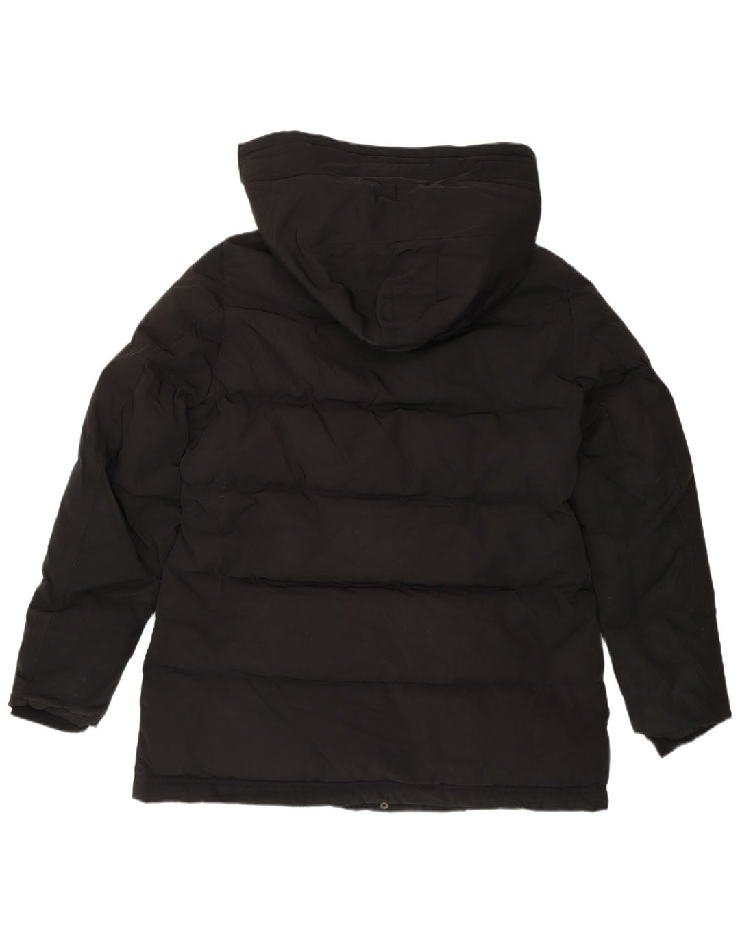 Jachetă căptușită cu glugă pentru femei Zara UK 14, mare, negru, poliester