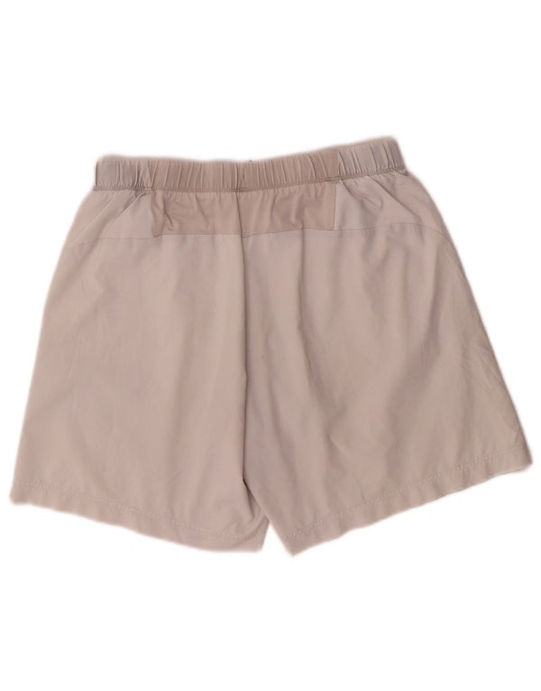 Pantaloni scurți sport Asics pentru bărbați, poliester alb mediu