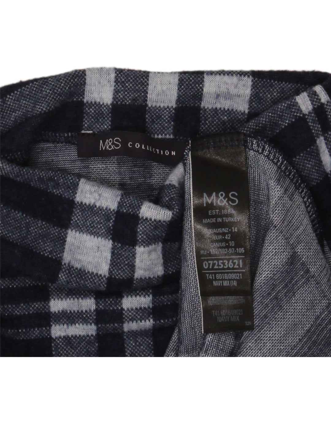 Pulover cu gât țestoasă pentru femei Marks & Spencer UK 14 mare bleumarin