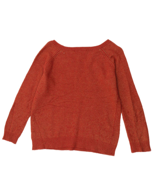 Pulover pentru femei Marks & Spencer, cu gât de barcă, UK 18 XL, maro, poliamidă