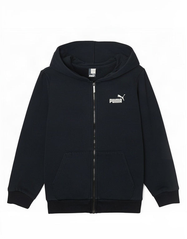 Puma Mens Zip Hoodie Sweater Small Navy Blue Cotton