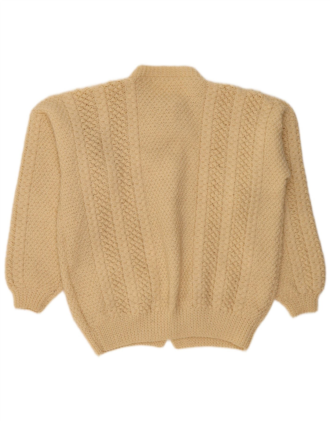 Pulover cardigan supradimensionat pentru femei VINTAGE UK 18 XL Bej