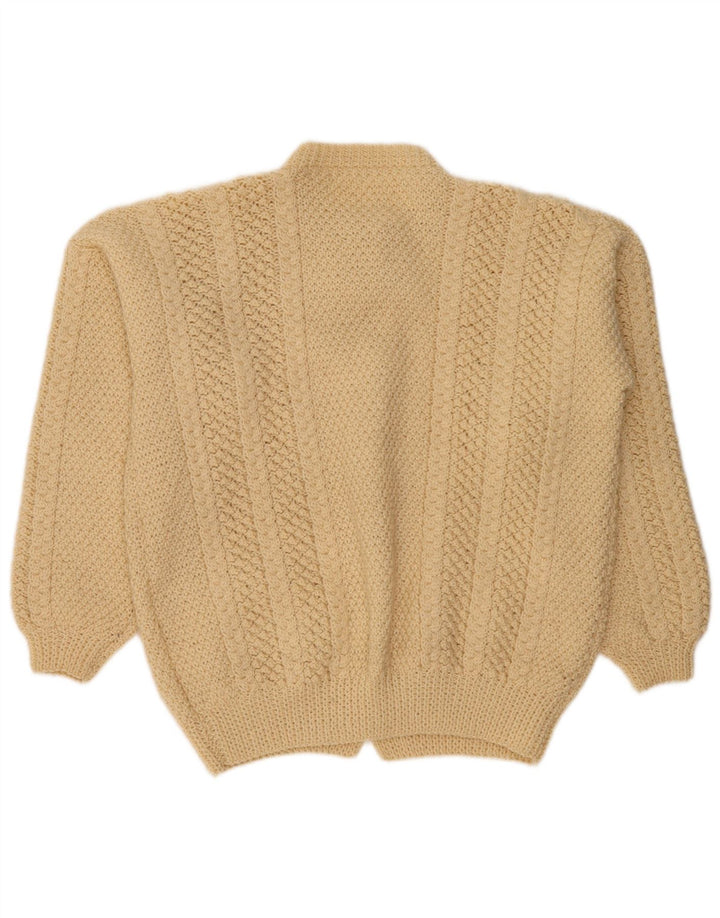 Pulover cardigan supradimensionat pentru femei VINTAGE UK 18 XL Bej