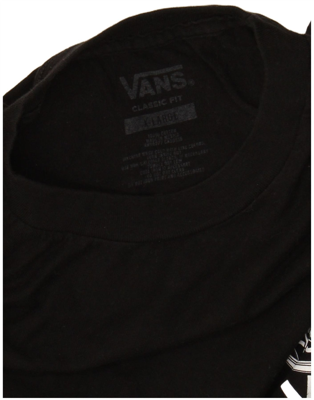 Tricou grafic VANS Classic Fit Top XL Bumbac negru