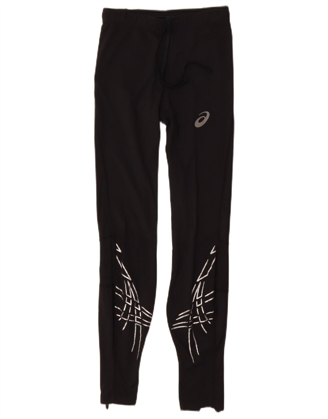 Leggings pentru femei Asics UK 8 Small Negru Geometric Poliamidă