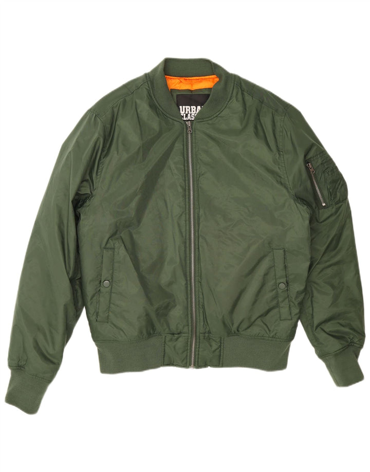 Jachetă bomber pentru bărbați Urban Classics UK 40 mare nailon verde