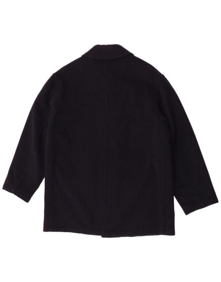 Palton pentru bărbați Caesar UK 42 XL Lână virgină bleumarin