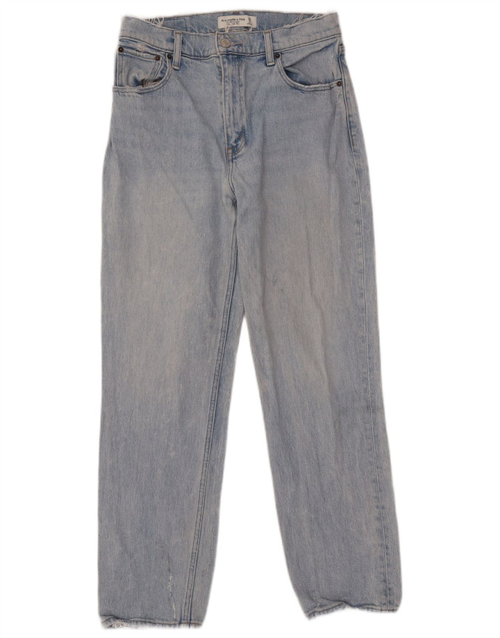 ABERCROMBIE & FITCH Blugi drepti pentru femei US 6 Medium W28 L27 Albastru