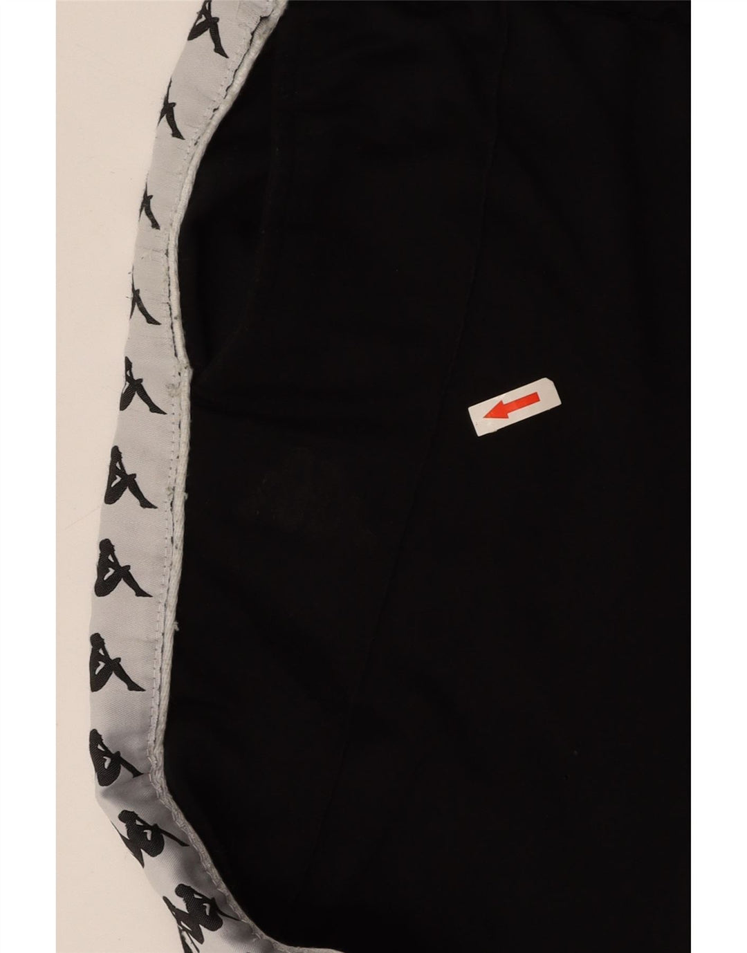 Pantaloni de trening grafic KAPPA pentru femei UK 8 Small Black Colorblock