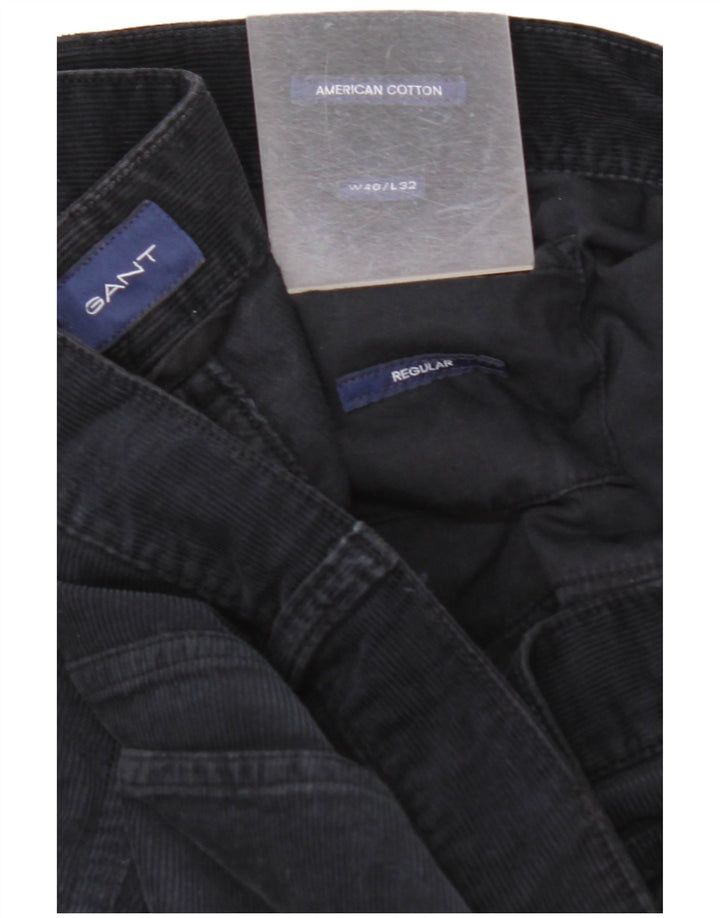 GANT Pantaloni obișnuiți pentru bărbați din velur L40 L32 Bumbac bleumarin