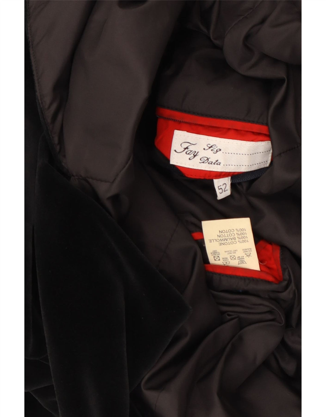 FAY Jachetă pentru bărbați cu 3 nasturi IT 52 XL bumbac negru