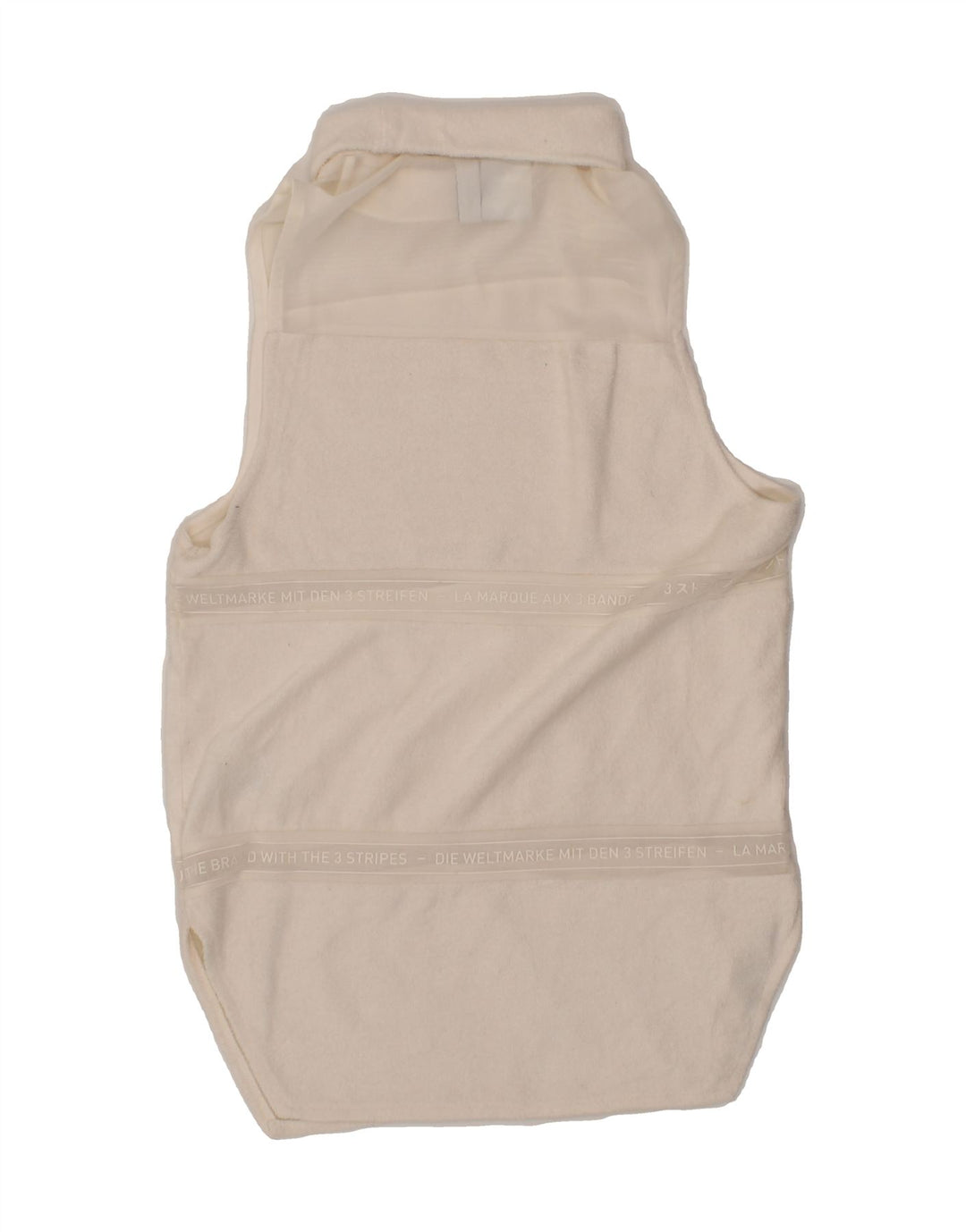 ADIDAS Womens See Through Vest Top UK 4 XS White Polyester Vintage Adidas and Second-Hand Adidas from Messina Hembry 
