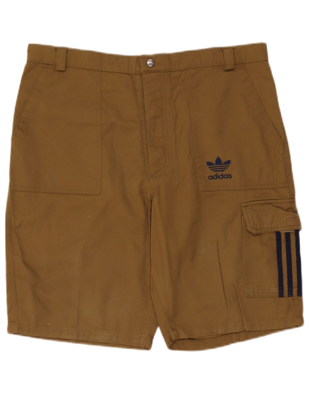 Pantaloni scurți cargo adidas pentru bărbați, mari W36, bumbac maro