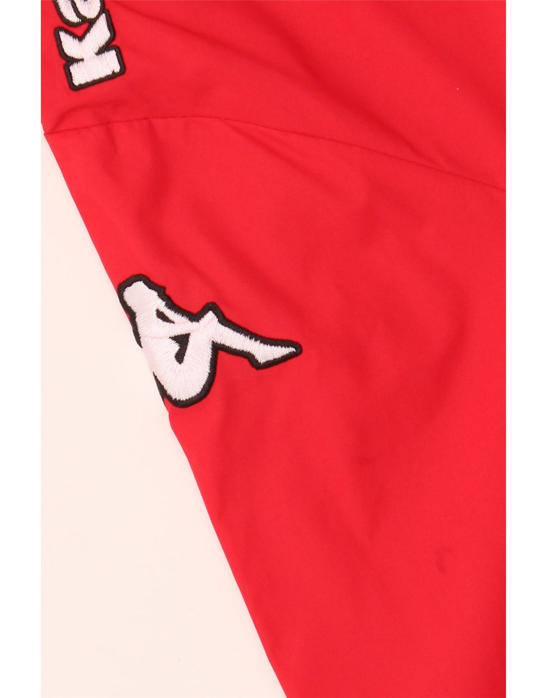 KAPPA Trening pentru bărbați, cu fermoar, cu gât, din poliester roșu