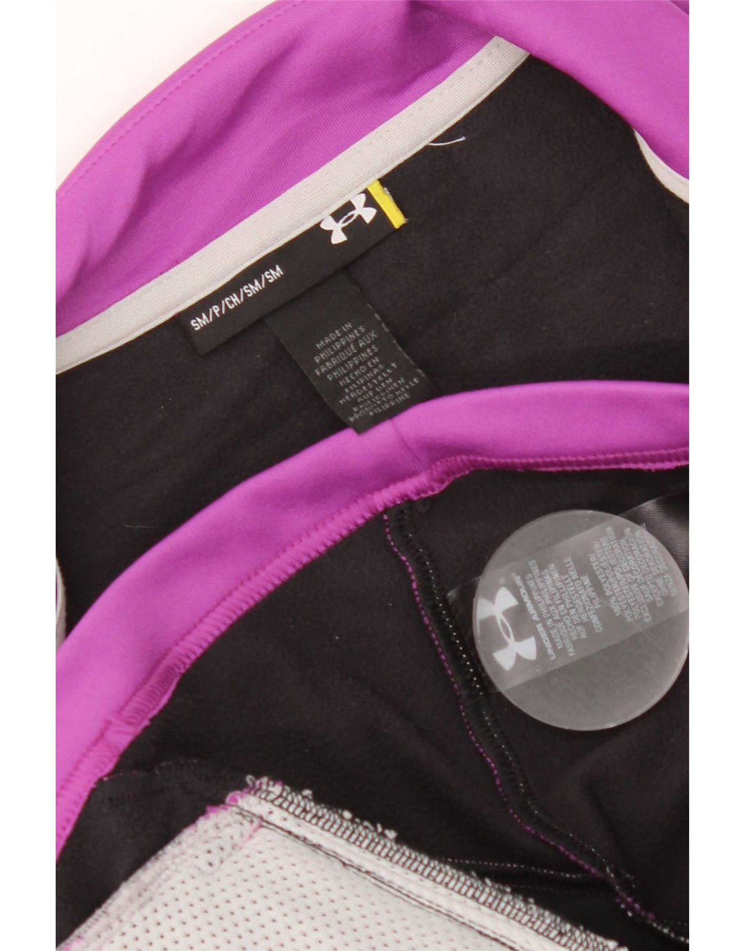 Jachetă de top pentru trening Under Armour pentru femei UK 10 Small Purple Colorblock