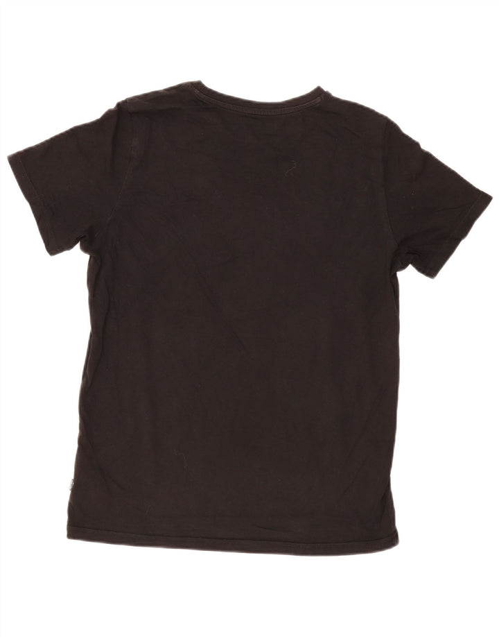 Tricou grafic Puma pentru bărbați Top mic, negru, bumbac